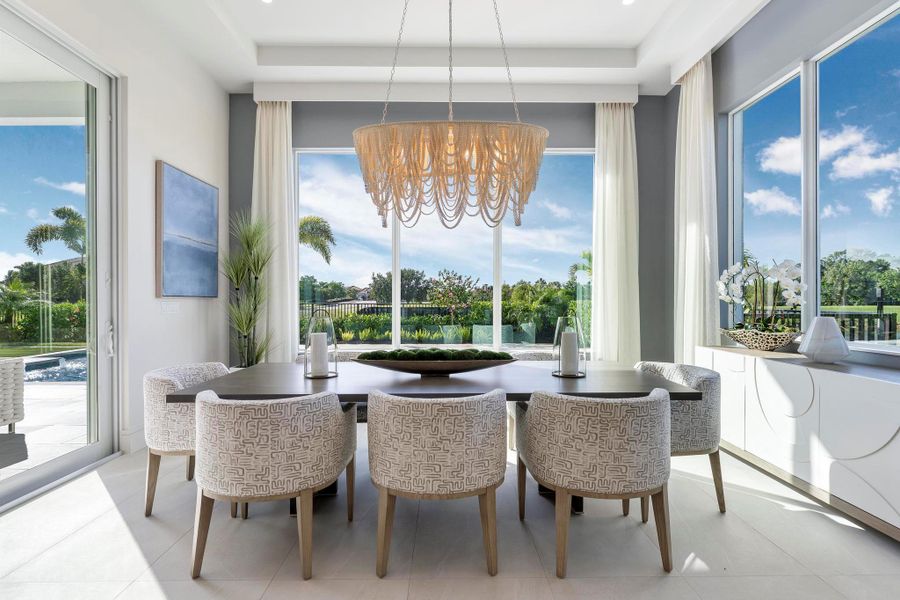 Furnished interior view inside a new home in , Port St. Lucie (Image 16).