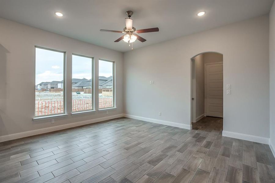 Beazer Homes Treeline Meridian Floorplan. This is not a photo of the actual home, but is a photo of the Meridian floorplan.