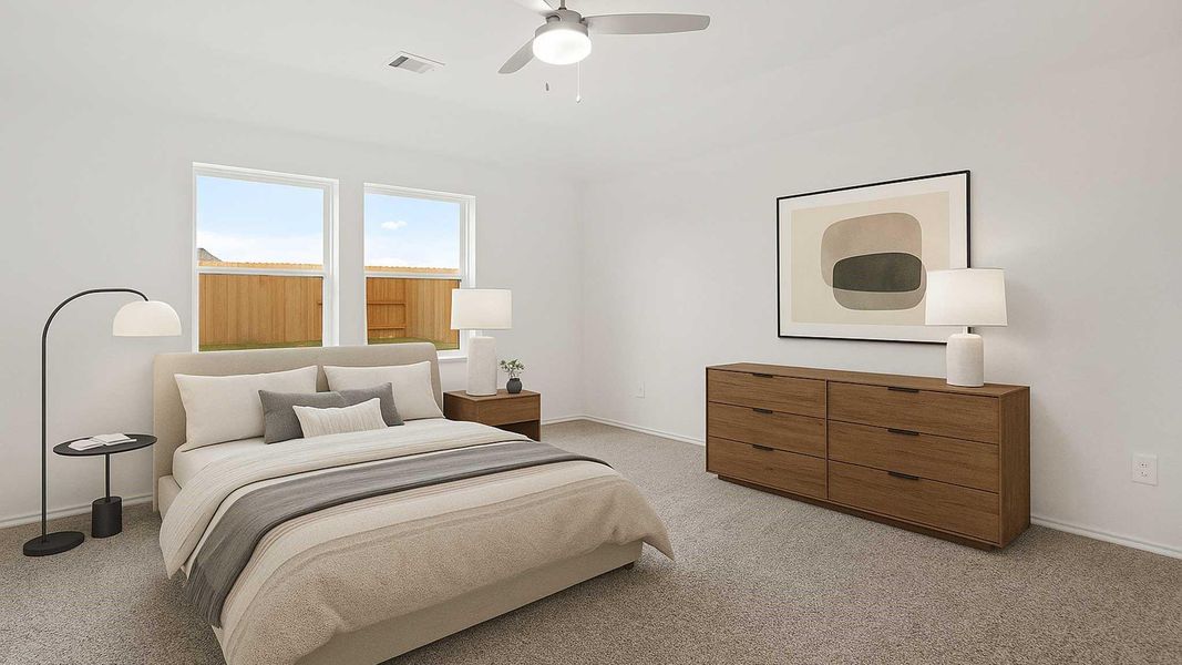 Furnished interior view inside a new home in Emberly, Beasley (Image 5).