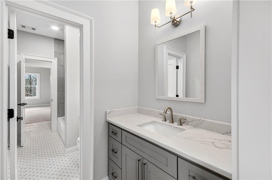 Furnished interior view inside a new home in , Atlanta (Image 40). Furnished interior view inside a new home in , Atlanta (Image 40).