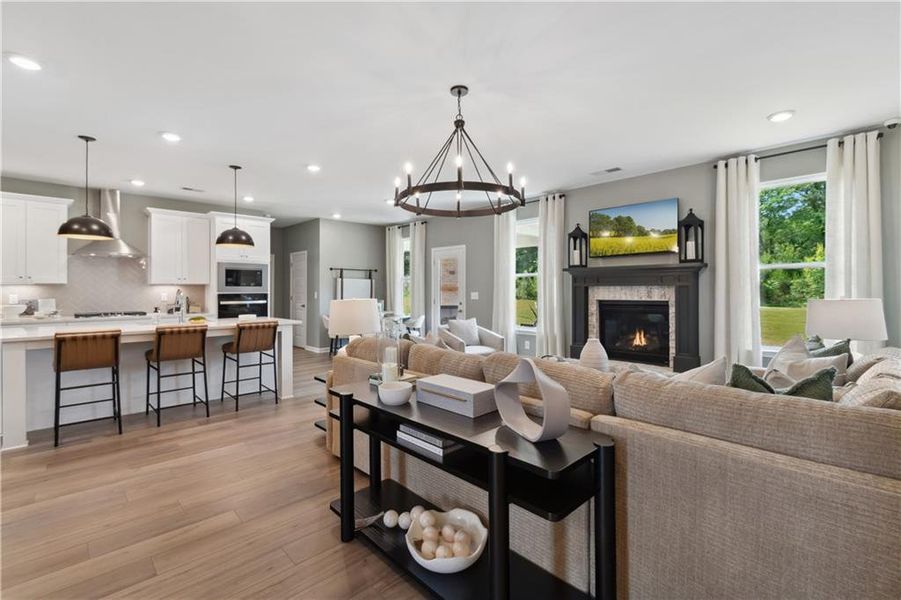Furnished interior view inside a new home in Westwind Estates, Hampton (Image 6).