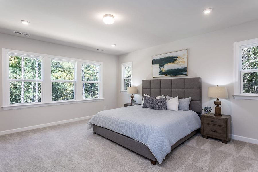 Representative furnished interior of a home built from the Silas by Tri Pointe Homes in The Townes at Willow Park, Cary (Image 9).