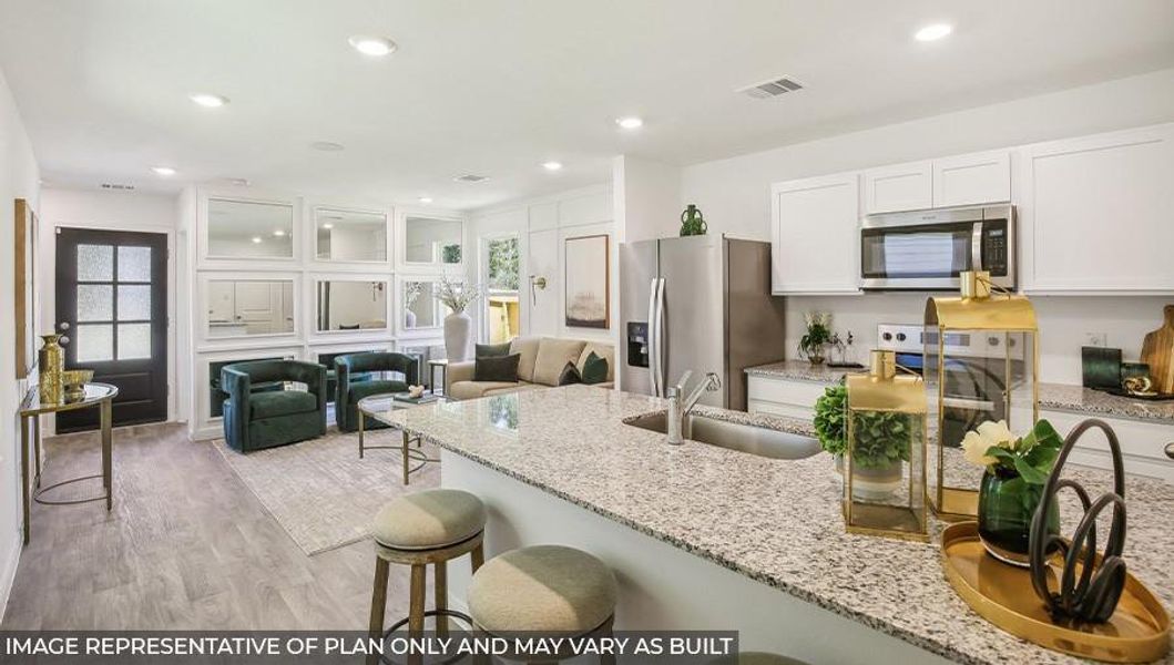 Furnished interior view inside a new home in William Trails, Willis (Image 9).