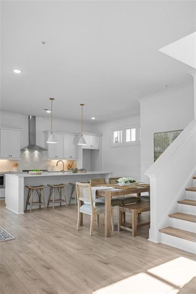 Furnished interior view inside a new home in Foxhall Residences, Douglasville GA, Douglasville (Image 10).