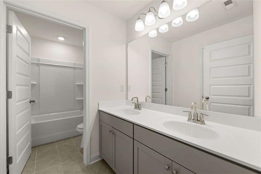 Furnished interior view inside a new home in The Gates at Pates Creek, Hampton (Image 12).