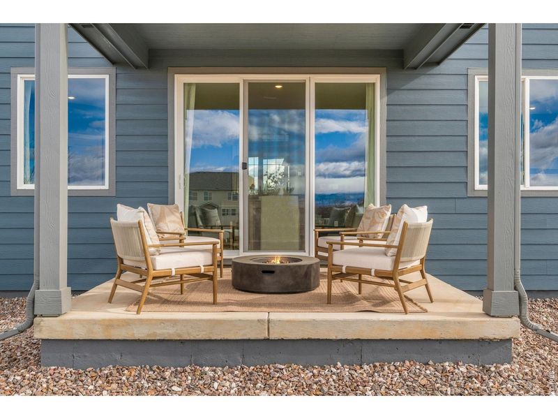 Exterior details and patio area of a home in Hidden Creek, Frederick (Image 21).