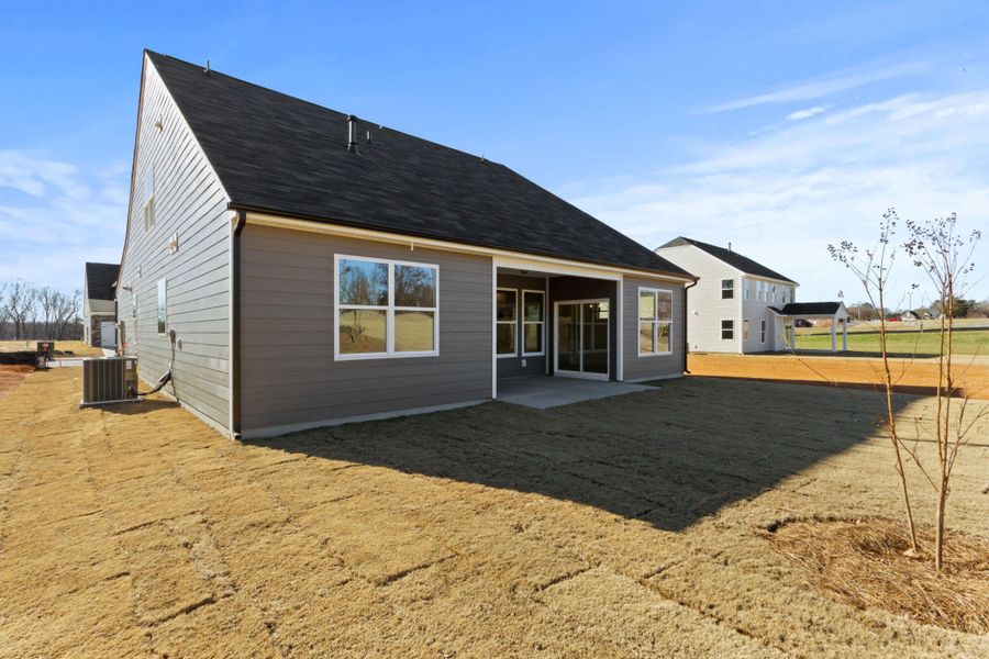 Exterior details and patio area of a home in Founders Club, Moore (Image 19).