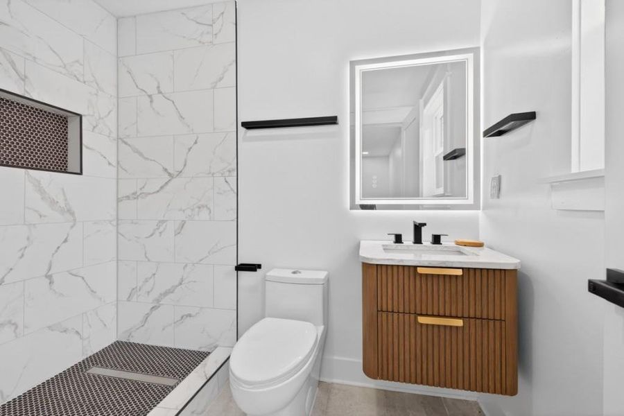 Furnished interior view inside a new home in , Norcross (Image 8).