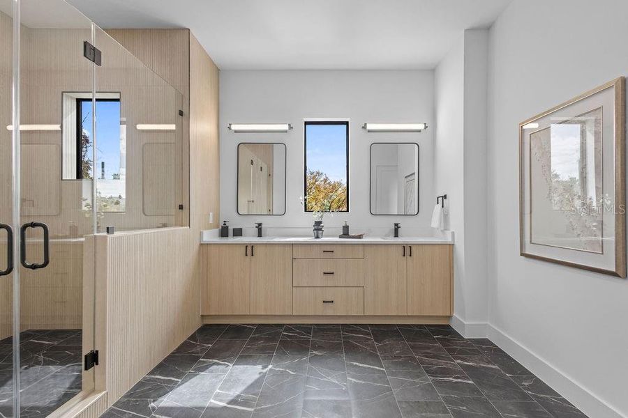 Furnished interior view inside a new home in , Tampa (Image 18). Furnished interior view inside a new home in , Tampa (Image 18).