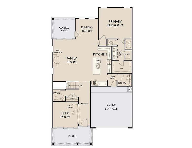 2D floor plan layout for the Dakota by Ashton Woods in Meadow Park, Melissa, TX (Image 6). 2D floor plan layout for the Dakota by Ashton Woods in Meadow Park, Melissa, TX (Image 6).