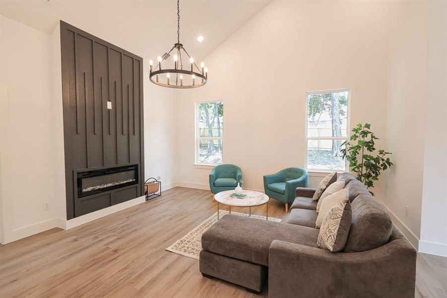 Furnished interior view inside a new home in , Fort Worth (Image 14). Furnished interior view inside a new home in , Fort Worth (Image 14).