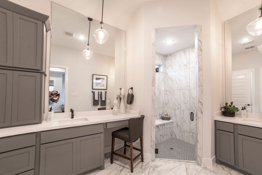 Representative furnished interior of a home built from the Toscana by Ladera Texas in Ladera Little Elm, Little Elm (Image 6).