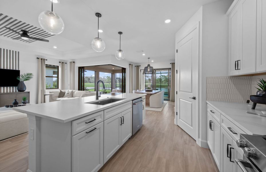 Large kitchen island Large kitchen island