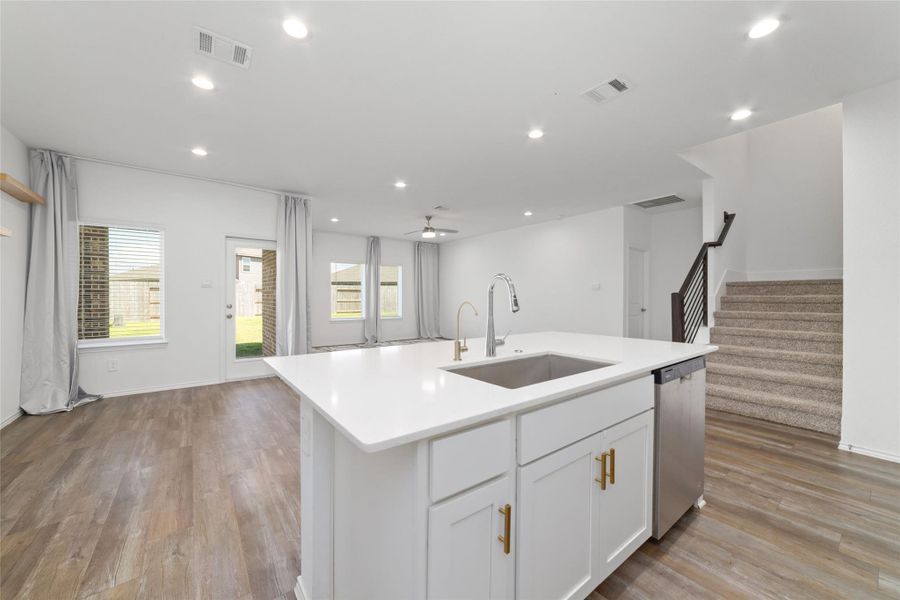 Furnished interior view inside a new home in Sunterra, Katy (Image 13).