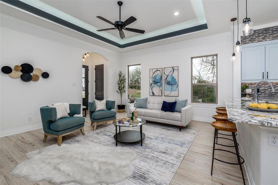 Furnished interior view inside a new home in , Trinidad (Image 28). Furnished interior view inside a new home in , Trinidad (Image 28).