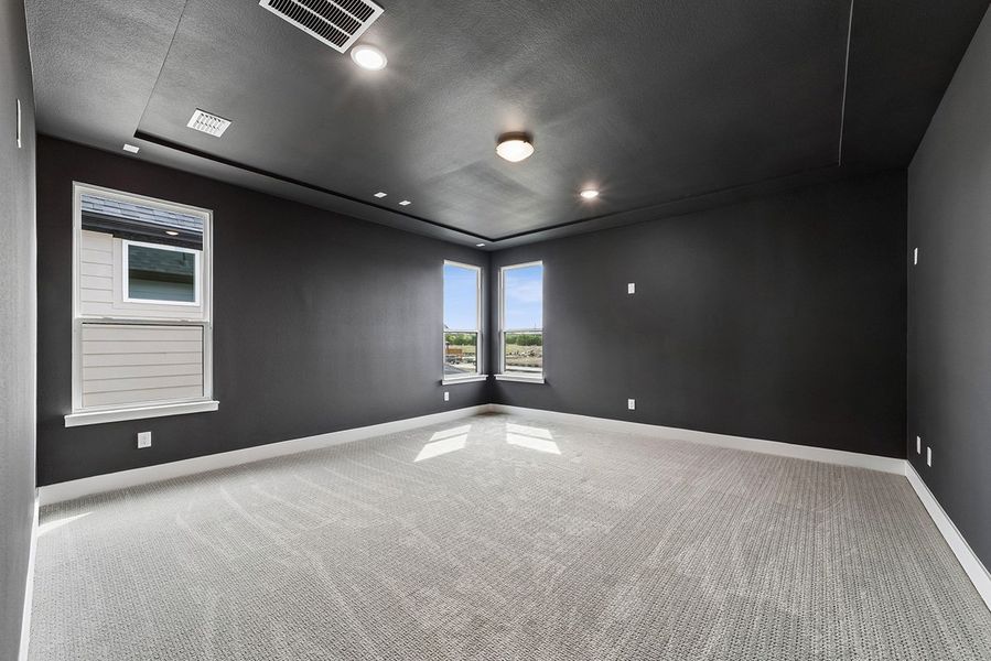 Representative unfurnished interior of a home built from the Leona by Landon Homes in Fields - East Village, Frisco (Image 37). Representative unfurnished interior of a home built from the Leona by Landon Homes in Fields - East Village, Frisco (Image 37).