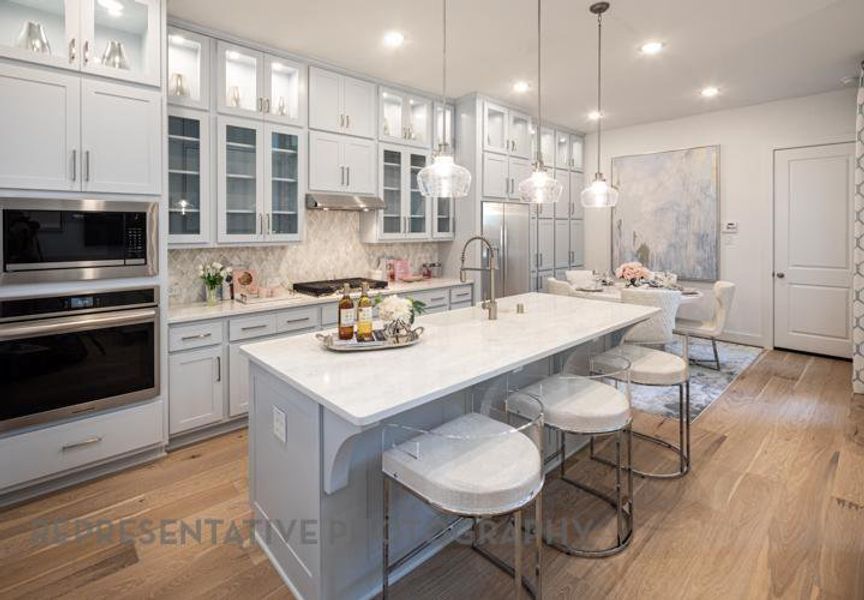 Furnished interior view inside a new home in Bridgeland Central: The Villas, Cypress (Image 15).