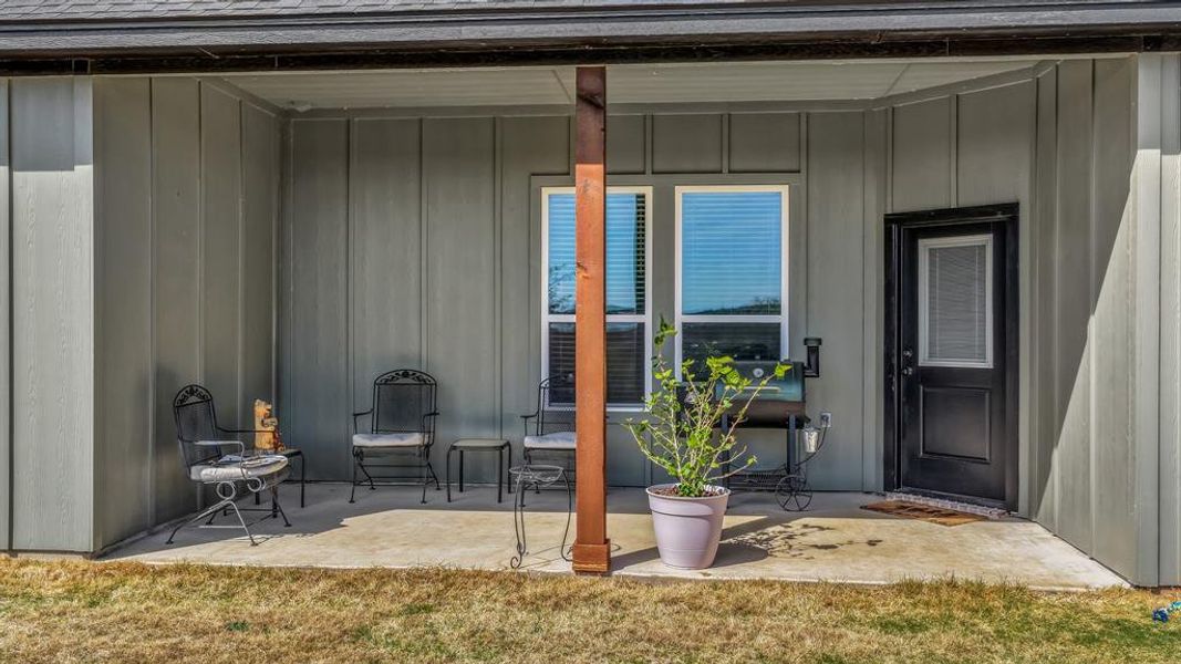 Exterior details and patio area of a home in , Granbury (Image 3).
