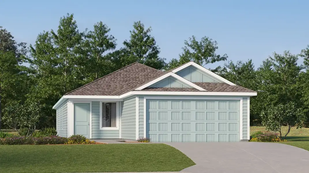 Front exterior of a new home in Westview, Kissimmee, FL, highlighting curb appeal (Image 1). Front exterior of a new home in Westview, Kissimmee, FL, highlighting curb appeal (Image 1).