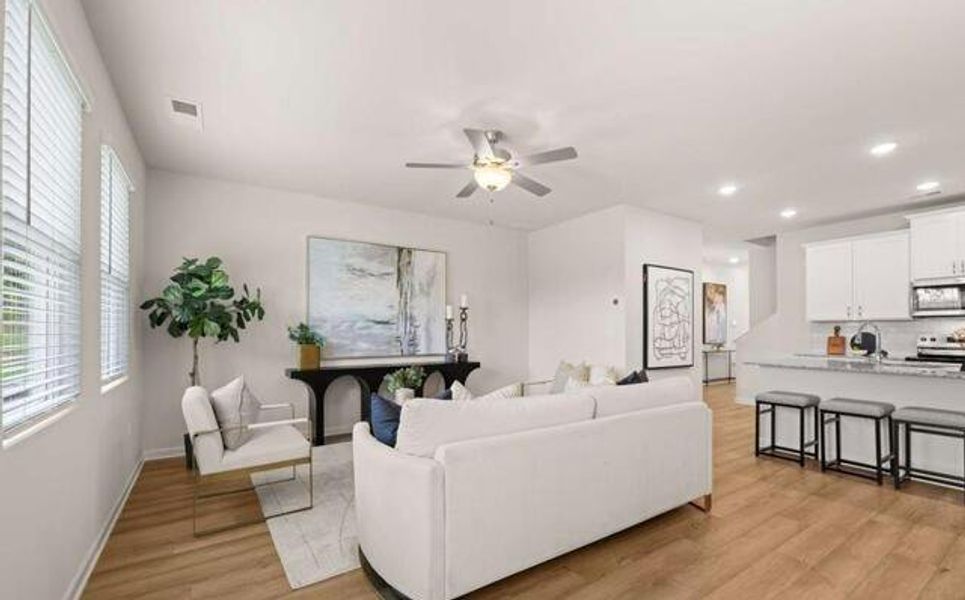 Furnished interior view inside a new home in Walden Park - The Retreat, Jonesboro (Image 11).