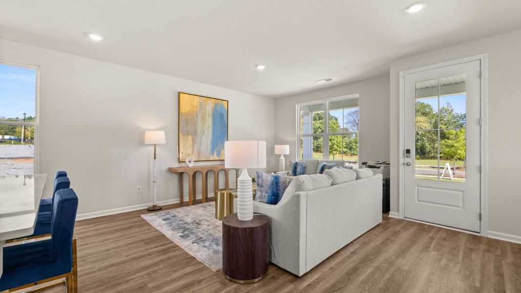 Representative furnished interior of a home built from the Iria Glen by D.R. Horton in Brookland Commons, Monroe (Image 12).