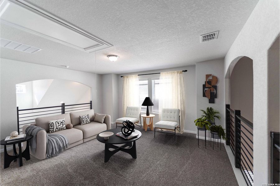 Furnished interior view inside a new home in Arcadia Ridge, San Antonio (Image 13).