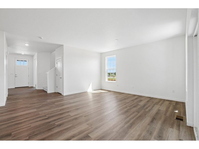 Spacious, unfurnished interior of a new home in Timnath Lakes, Timnath (Image 24). Spacious, unfurnished interior of a new home in Timnath Lakes, Timnath (Image 24).