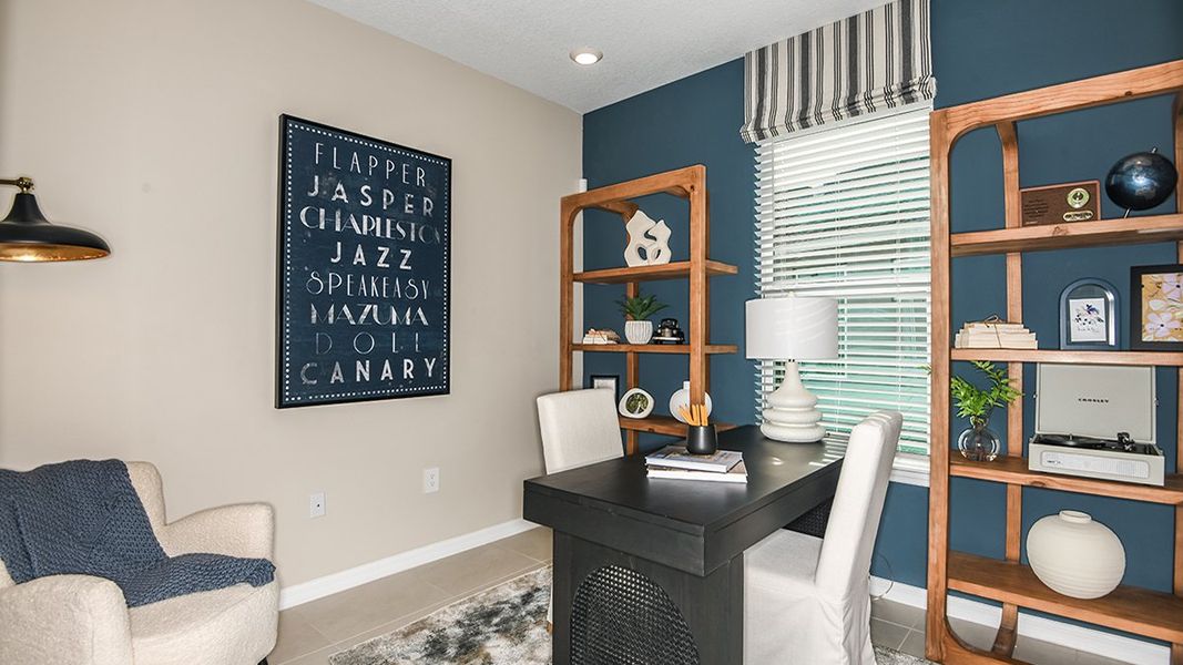 Furnished interior view inside a new home in Westview Community Group Page, Kissimmee (Image 16).