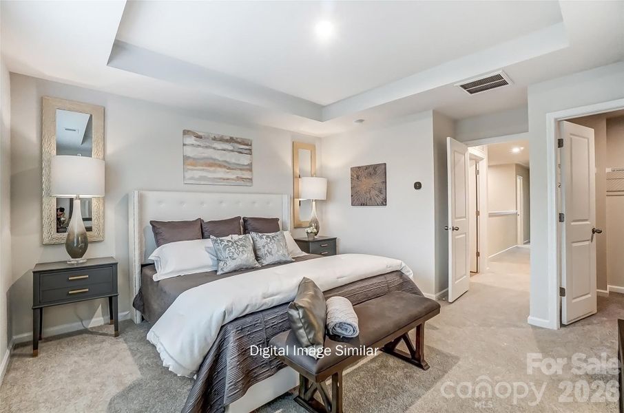 Furnished interior view inside a new home in Bailey Run, Charlotte (Image 18).