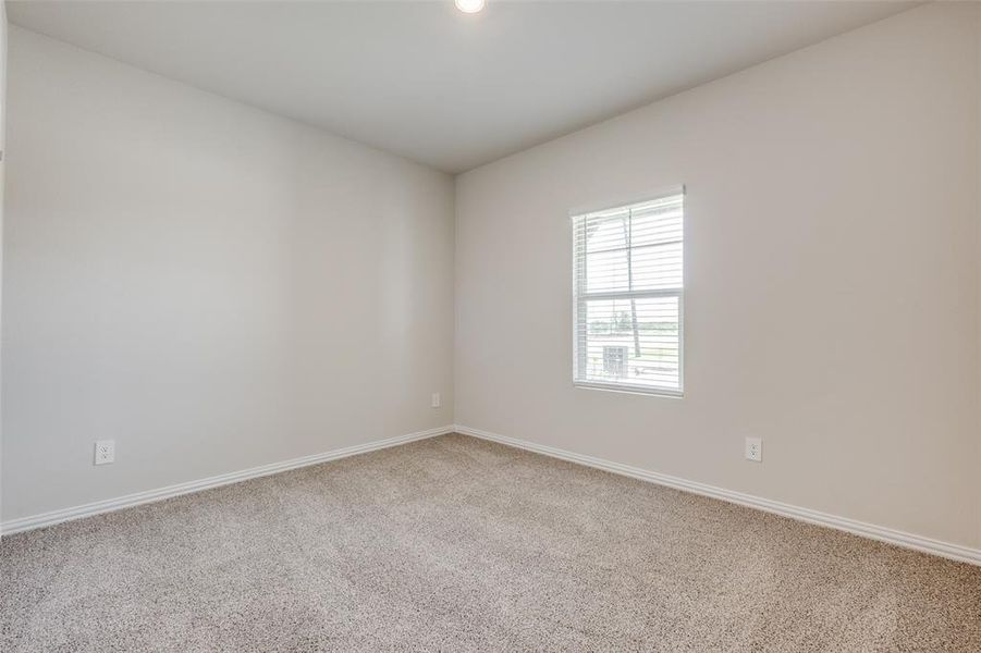 Unfurnished room with carpet flooring