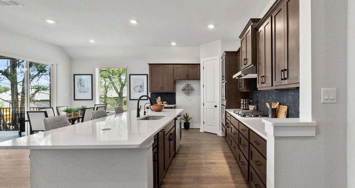 Furnished interior view inside a new home in 6 Creeks, Kyle (Image 9). Furnished interior view inside a new home in 6 Creeks, Kyle (Image 9).