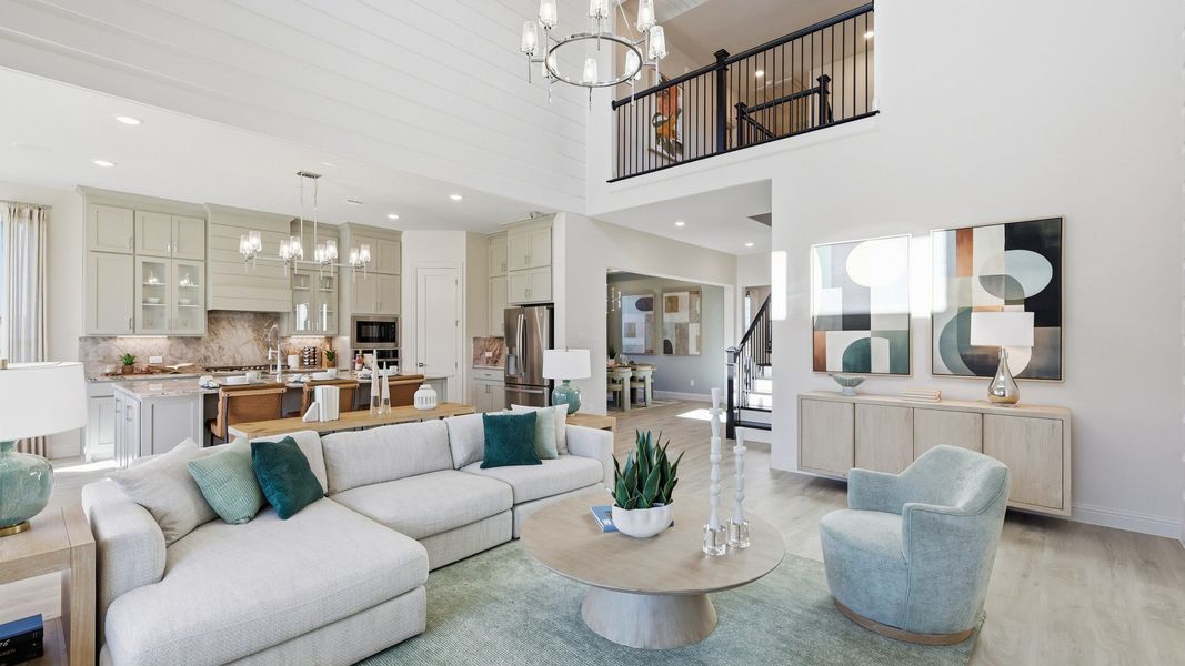 Representative furnished interior of a home built from the Dartmouth by Brightland Homes in Anna Ranch, Anna (Image 10).