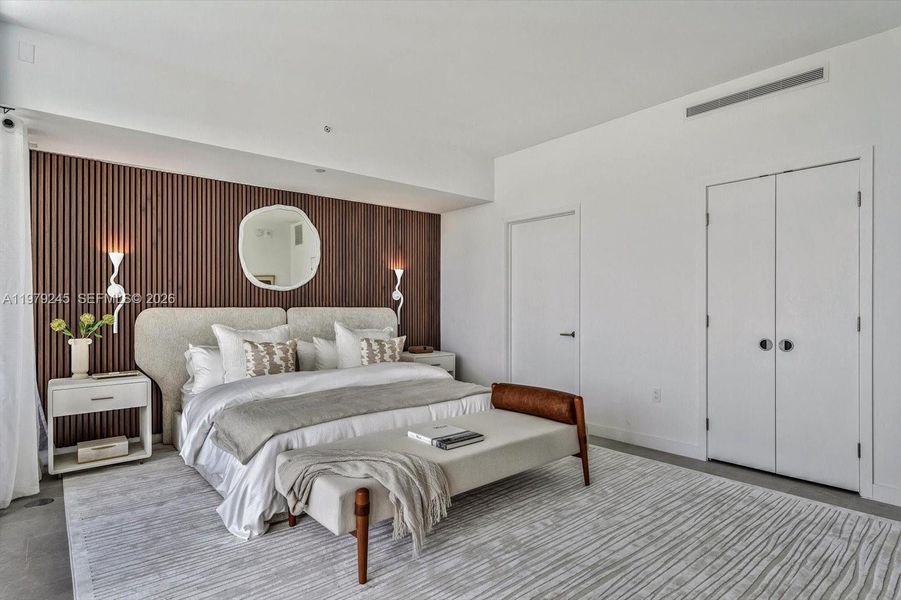 Furnished interior view inside a new home in Five Park, Miami Beach (Image 11).