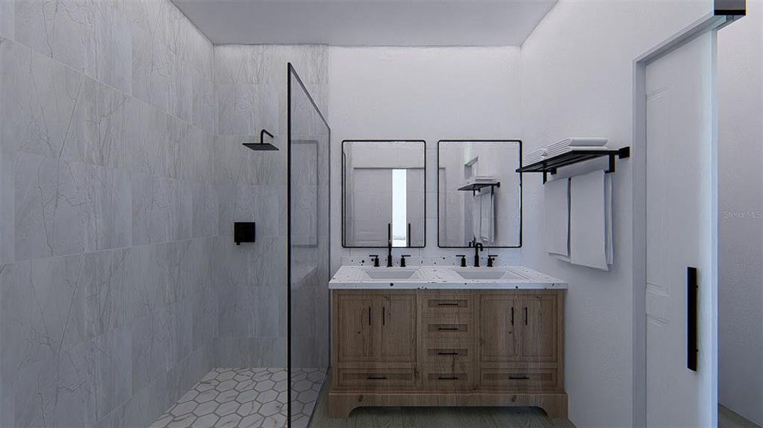 Furnished interior view inside a new home in , Citrus Springs (Image 18).