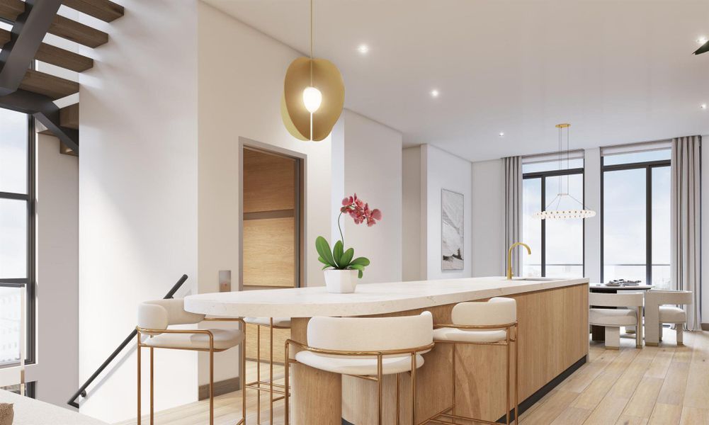 Furnished interior view inside a new home in , Boca Raton (Image 12).