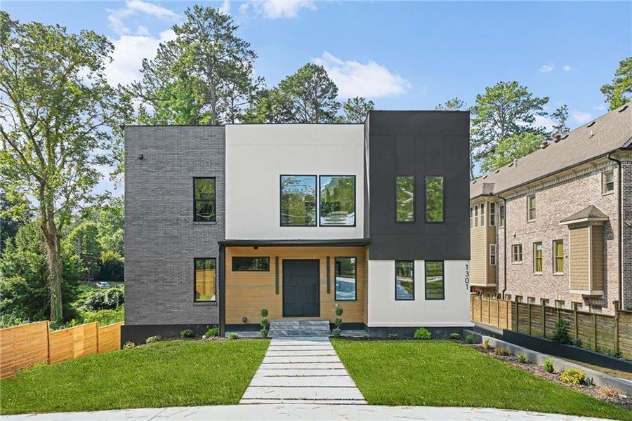 Front exterior of a new home in , Atlanta, GA, highlighting curb appeal (Image 35).