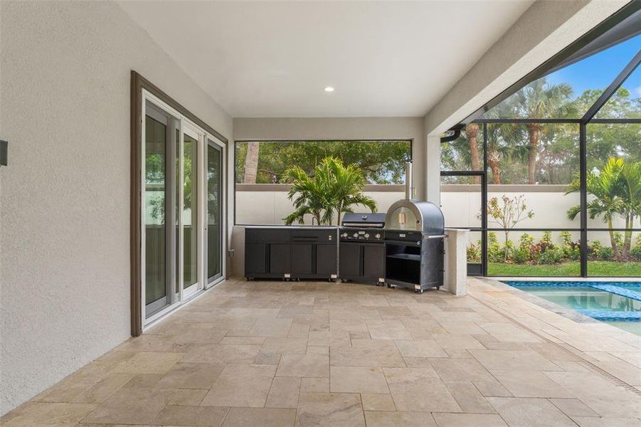 Exterior details and patio area of a home in , Trinity (Image 40).
