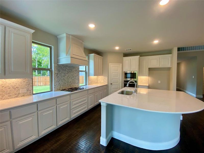 White cabinets & Bianca Carrera Quartz counters! White cabinets & Bianca Carrera Quartz counters!