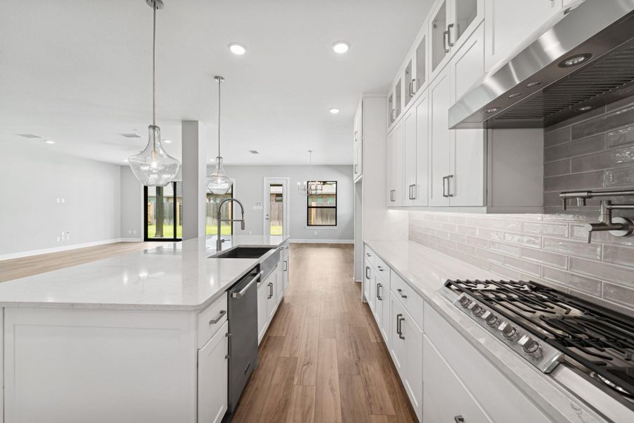 Furnished interior view inside a new home in The Meadows at Imperial Oaks, Conroe (Image 8).