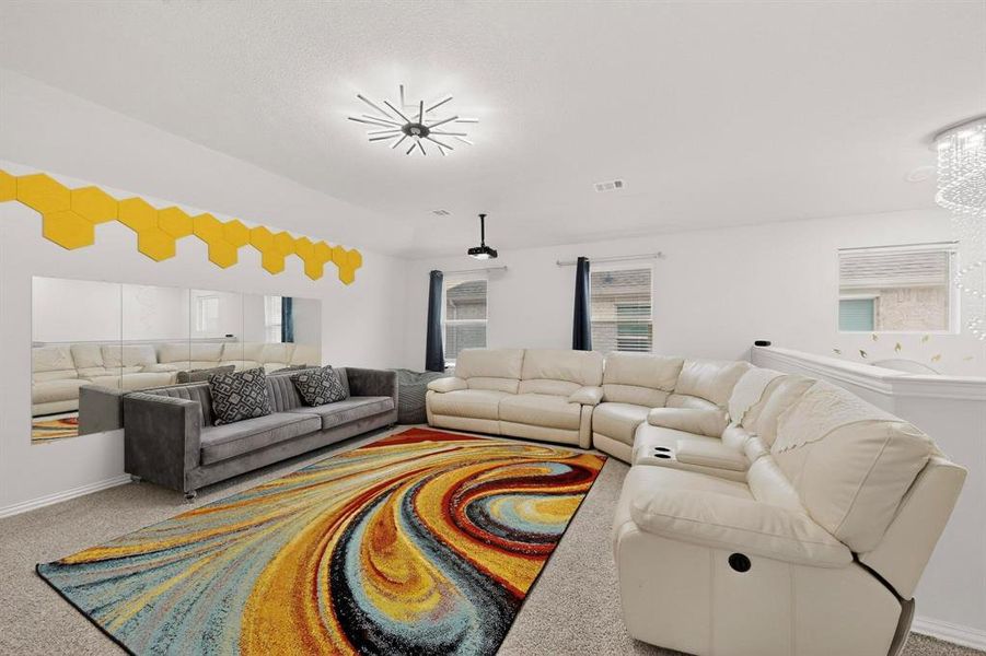 Furnished interior view inside a new home in Wolf Creek Farms - Signature Series, Melissa (Image 9).