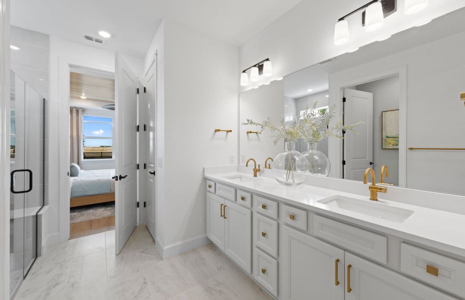 Owner's suite with dual sink vanity