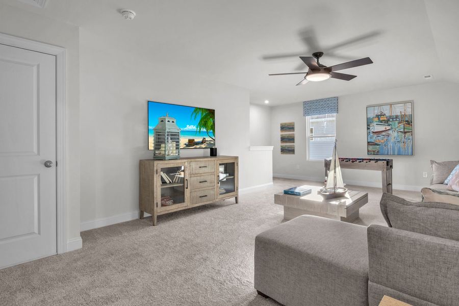Furnished interior view inside a new home in The Beacon at Old Peachtree Single Family Homes, Lawrenceville (Image 316).