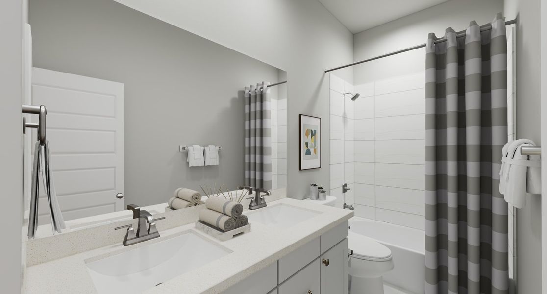 Representative furnished interior of a home built from the Falcon by Tri Pointe Homes in Oakhill Reserve, Tomball (Image 16). Representative furnished interior of a home built from the Falcon by Tri Pointe Homes in Oakhill Reserve, Tomball (Image 16).