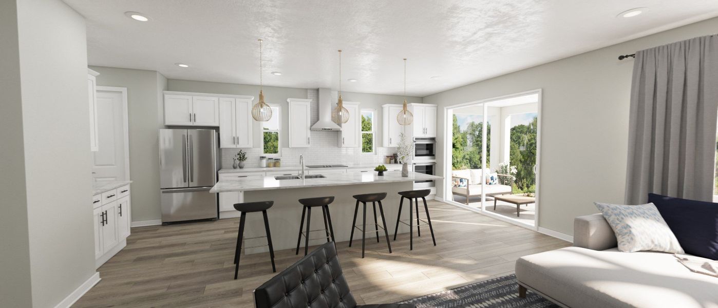 Representative furnished interior of a home built from the Sequoia II by Beazer Homes in Vintner Reserve, Clermont (Image 5).