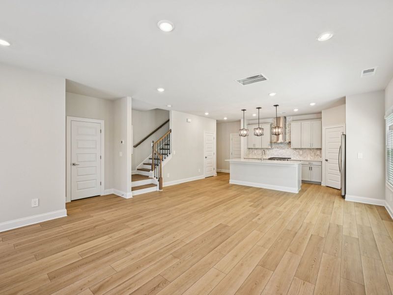 The Bayview floorplan with the Modern Rustic Harbor interior package.