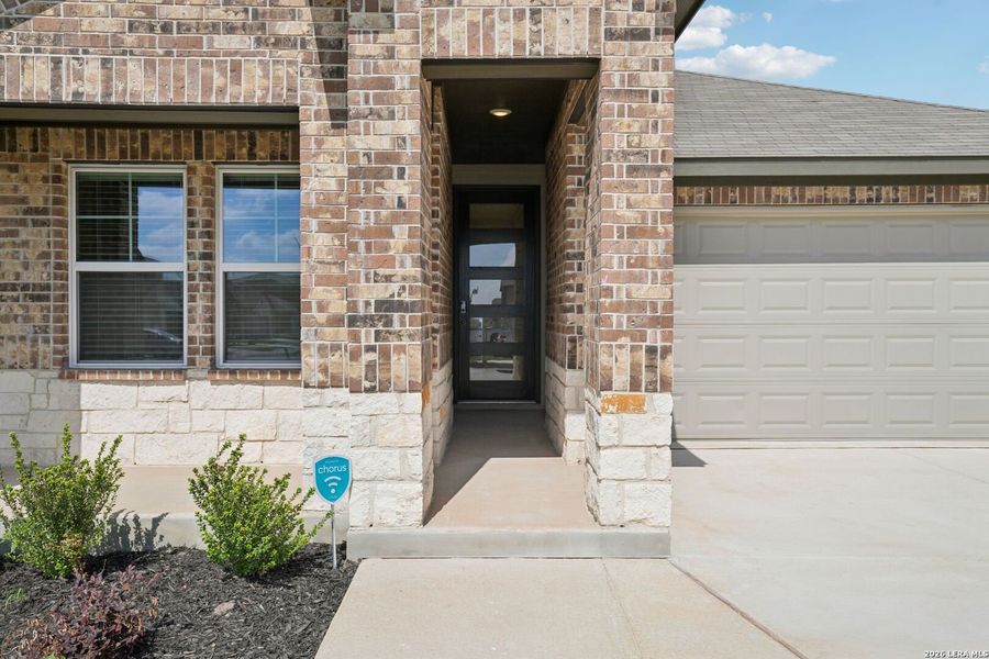 Exterior details and patio area of a home in Sagebrooke - Premier Series, San Antonio (Image 21). Exterior details and patio area of a home in Sagebrooke - Premier Series, San Antonio (Image 21).