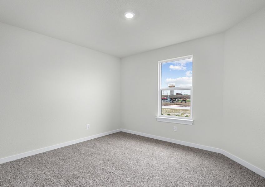 The secondary bedrooms are the perfect space for children's bedrooms or guest rooms.