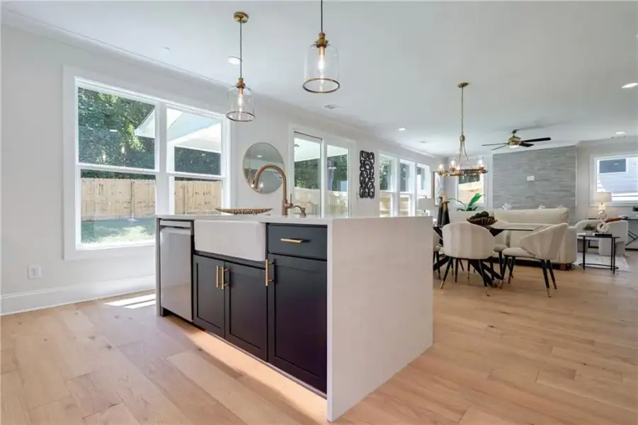 Furnished interior view inside a new home in , Atlanta (Image 38).