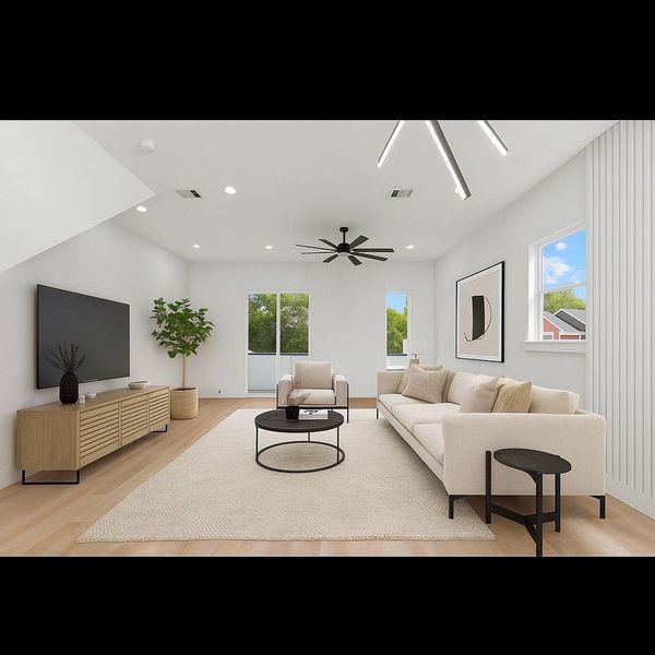 Furnished interior view inside a new home in , Houston (Image 16). Furnished interior view inside a new home in , Houston (Image 16).