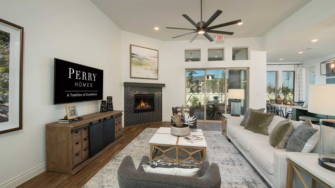 Furnished interior view inside a new home in Trinity Falls, McKinney (Image 36).